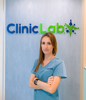 Kierownik laboratorium
dr n. med. i n. o zdr. Agnieszka Boguska
Diagnosta laboratoryjny
Specjalista laboratoryjnej diagnostyki medycznej ClinicLab