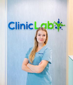 mgr analityki medycznej Urszula Częścik
Diagnosta laboratoryjny ClinicLab